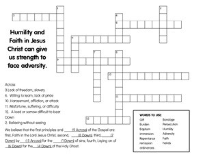 lesson 13 cross word